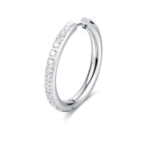 Mono orecchino Brand Chunky in Acciaio Cristallo 09ER046-W - 09ER046-W